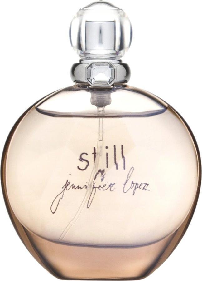 Flacon wody perfumowanej Jennifer Lopez Still 50ml w minimalistycznym opakowaniu - kwiatowe perfumy dla kobiet z nutami frezji i bursztynu