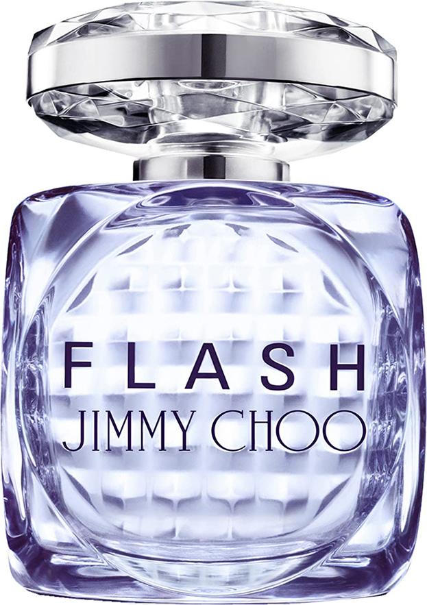 Flakon perfum Jimmy Choo Flash woda perfumowana 100ml na białym tle - eleganckie perfumy damskie w designerskim opakowaniu marki Jimmy Choo