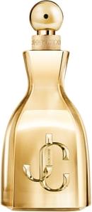 Elegancki flakon perfum JIMMY CHOO I Want Choo Le Parfum w złotej oprawie - luksusowe damskie perfumy ambrowo-kwiatowo-drzewne marki Jimmy Choo