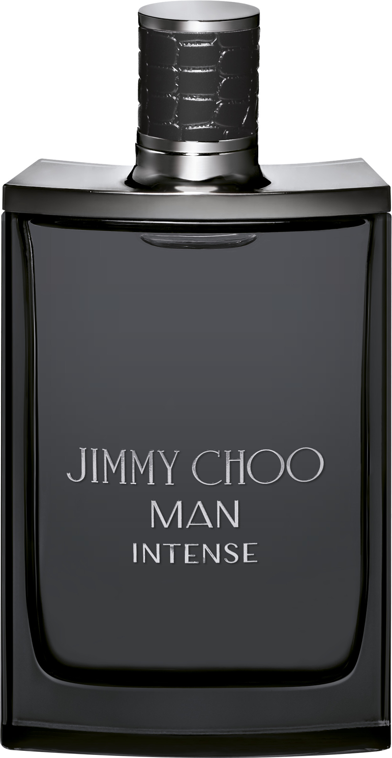 Flacon perfum Jimmy Choo Man Intense woda toaletowa 100ml dla mężczyzn w eleganckiej butelce z logo marki na białym tle