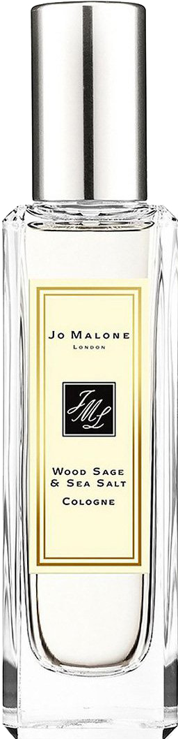 Flakon Jo Malone Wood Sage & Sea Salt woda kolońska 30ml - elegancki szklany pojemnik z charakterystyczną etykietą marki Jo Malone London
