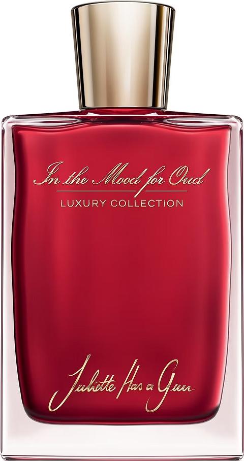 Flacon wody perfumowanej JULIETTE HAS A GUN In the Mood for Oud - orientalne perfumy unisex z oud i bergamotką w eleganckim opakowaniu