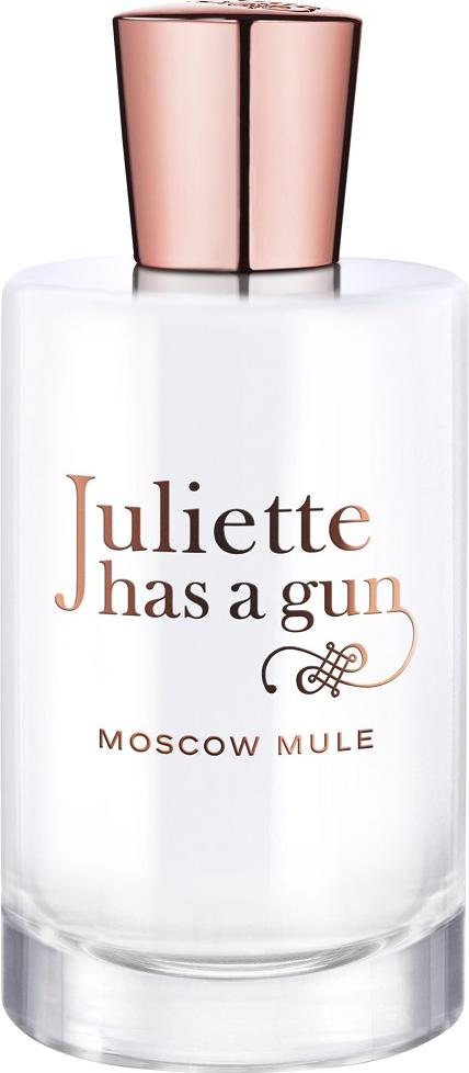 Flacon wody perfumowanej Juliette has a Gun Moscow Mule 100ml z charakterystycznym opakowaniem marki na białym tle do sklepu online