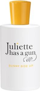 Flacon wody perfumowanej Juliette has a Gun Sunny Side Up 100ml z kolekcji Classic Collection na białym tle z eleganckim opakowaniem marki