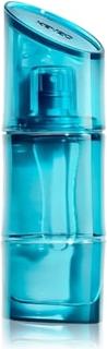 Flakon wody toaletowej KENZO Homme Eau Marine 60ml w półprzezroczystym opakowaniu przypominającym kolor morza z logo marki Kenzo