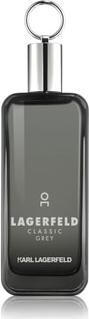 Flacon wody toaletowej Karl Lagerfeld Classic Grey 100ml w przydymionym szarym opakowaniu - eleganckie perfumy męskie marki Karl Lagerfeld