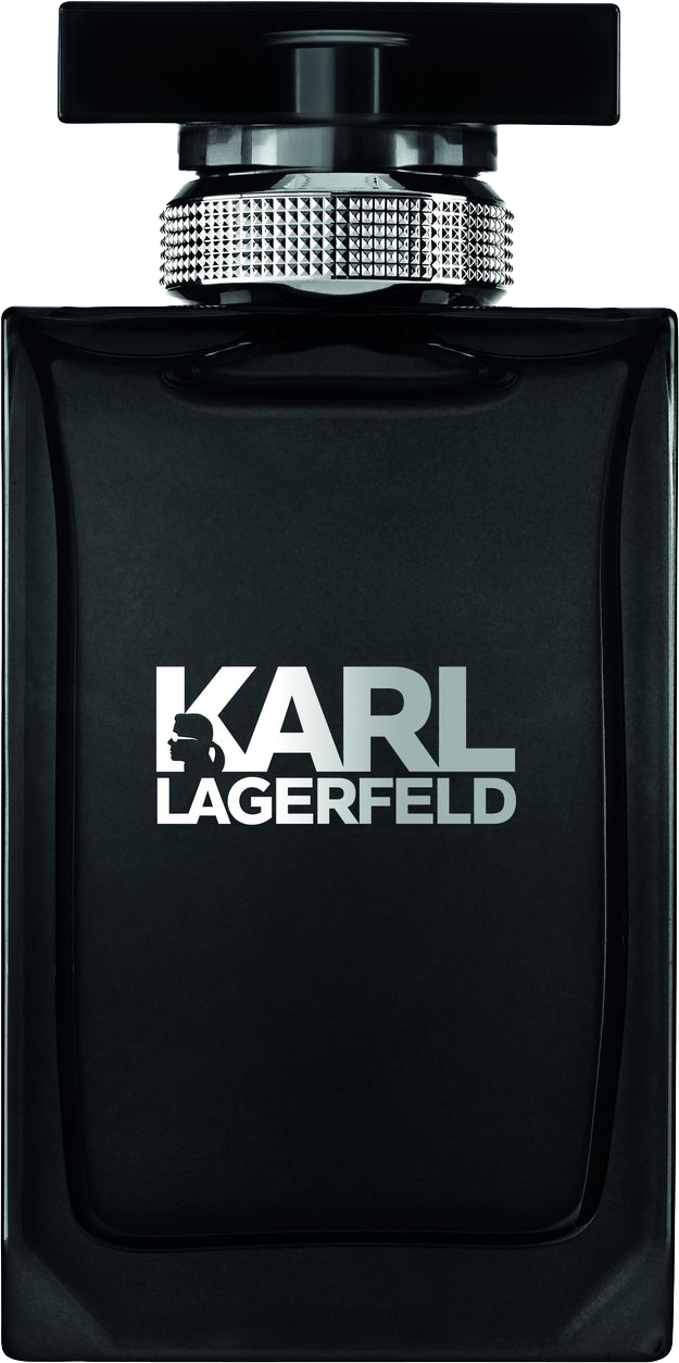 Flacon wody toaletowej Karl Lagerfeld pour Homme 50ml w czarnym opakowaniu - męskie perfumy z elegancką kompozycją zapachową dla mężczyzn