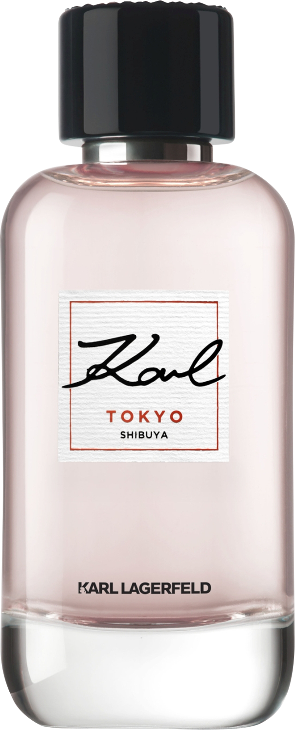 Flacon wody perfumowanej Karl Lagerfeld Karl Tokyo Shibuya 100ml w minimalistycznym opakowaniu - kwiatowo-drzewny zapach dla kobiet