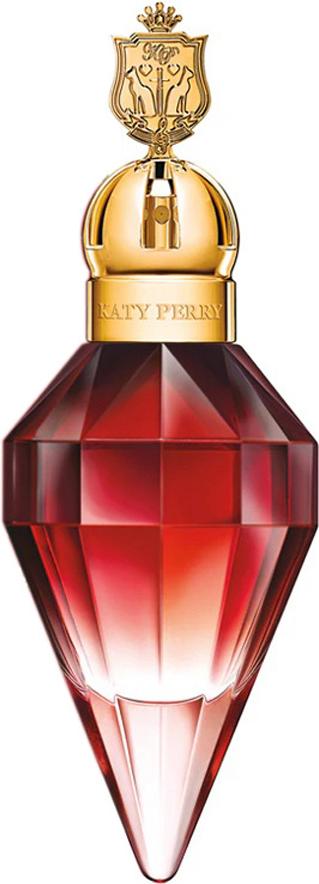 Katy Perry Killer Queen woda perfumowana 50ml w eleganckiej butelce w kształcie klejnotu na białym tle - luksusowe perfumy dla kobiet