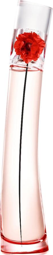 Flakon perfum KENZO Flower by Kenzo L'Absolue woda perfumowana 30ml w intensywnej czerwieni na białym tle z logo marki Kenzo
