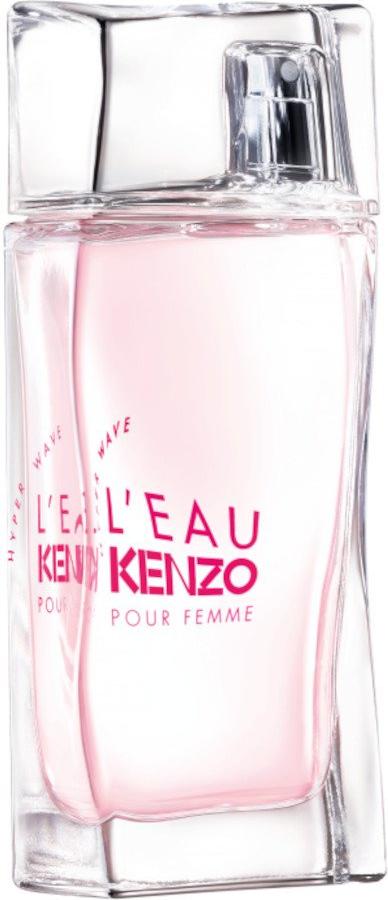 Flacon wody toaletowej Kenzo L'Eau Kenzo Pour Femme Hyper Wave 50ml w eleganckim opakowaniu, luksusowe perfumy damskie marki Kenzo