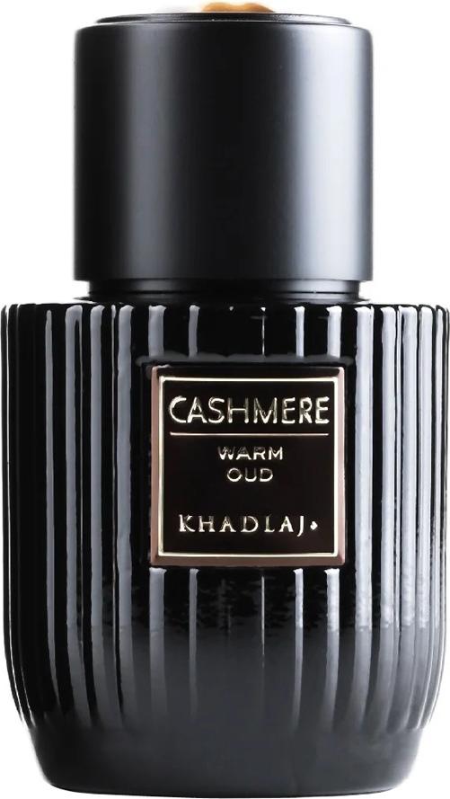 Flacon wody perfumowanej Khadlaj Cashmere Warm Oud 100ml - luksusowe perfumy drzewno-szyprowe z oudem w eleganckim opakowaniu marki Khadlaj