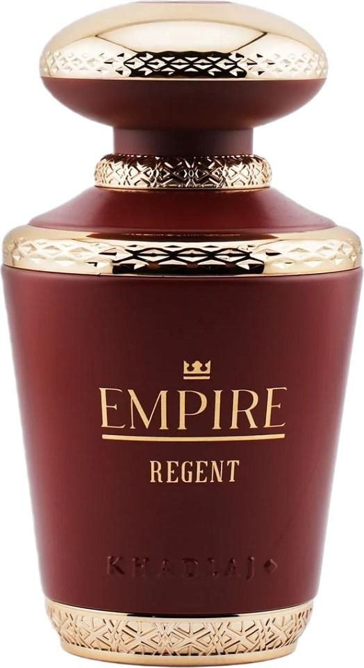 Flacon perfum Khadlaj Empire Regent 100ml w eleganckim czerwono-złotym opakowaniu - luksusowa woda perfumowana unisex o królewskim charakterze