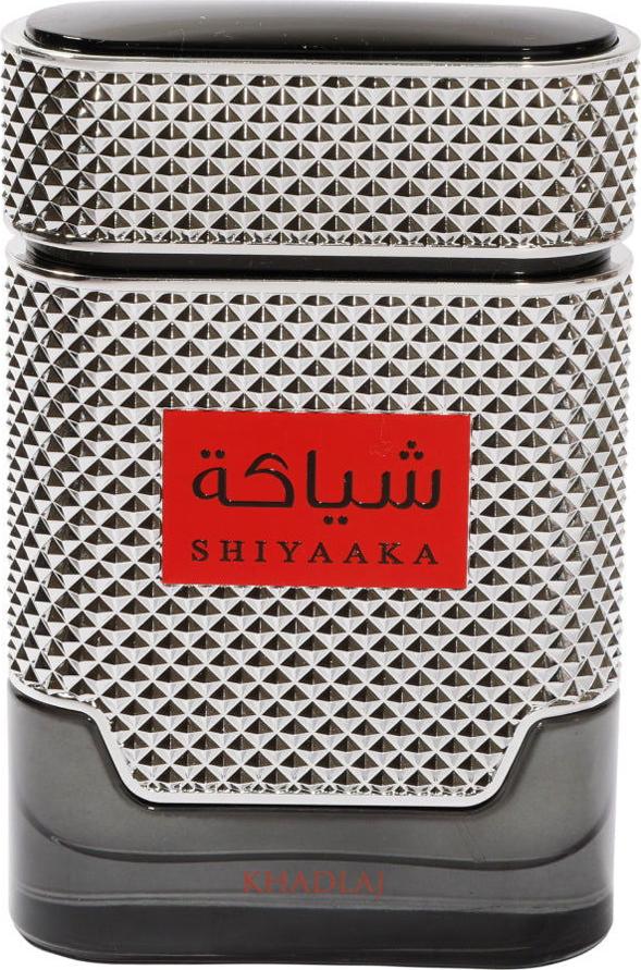Khadlaj Shiyaaka Silver woda perfumowana 100ml w stylowym srebrnym flakonie - męski zapach z rozmarynem, neroli i cedrem dla pewnych siebie mężczyzn