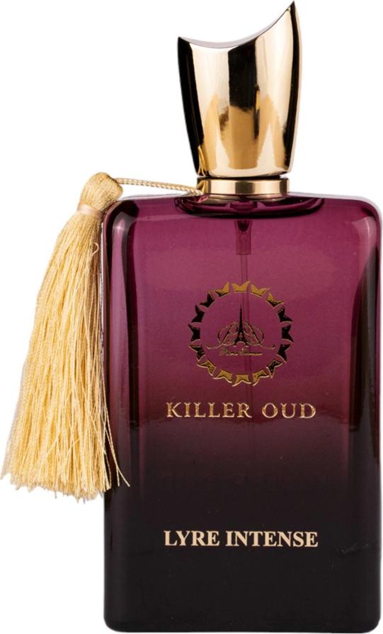 Flacon wody perfumowanej Killer Oud Lyre Intense 100ml - luksusowe unisex perfumy o drzewno-aromatycznym zapachu z nutami bergamotki i róży