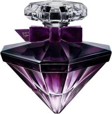 Lancome La Nuit Tresor Le Parfum perfumy 100ml w eleganckim diamentowym flakonie w fioletowych odcieniach na białym tle z logo marki