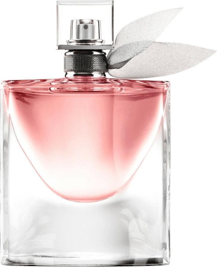Lancome La Vie Est Belle woda perfumowana 50ml w eleganckiej butelce z motylimi skrzydłami na białym tle - luksusowe damskie perfumy