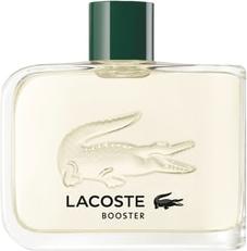 Lacoste Booster woda toaletowa 125 ml w zielonym flakonie z kultowym krokodylem marki Lacoste na białym tle