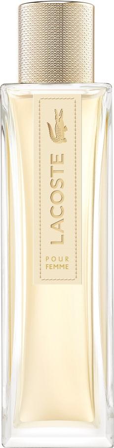 Flacon wody perfumowanej Lacoste Pour Femme 30ml z eleganckim opakowaniem marki Lacoste na białym tle - klasyczne perfumy damskie