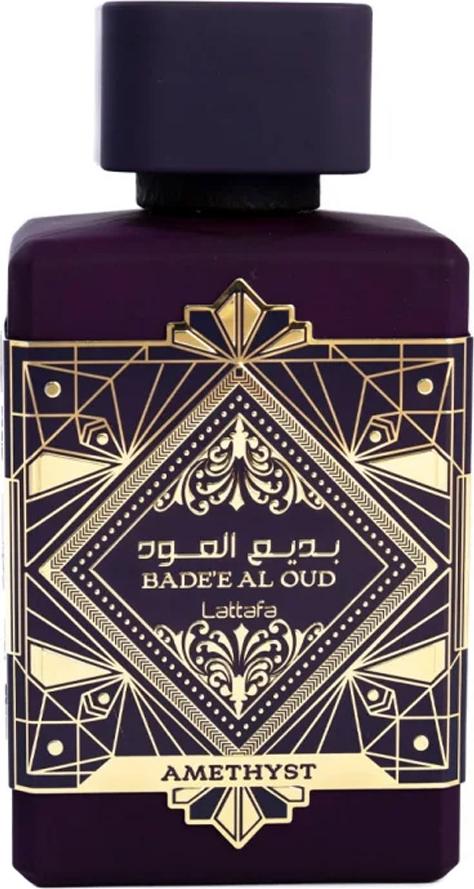 Lattafa Bade'e Al Oud Amethyst woda perfumowana 100ml w ametystowym flakonie - orientalny zapach unisex z kolekcji Lattafa