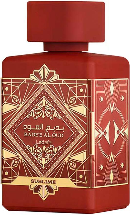 Flacon perfum Lattafa Badee Al Oud Sublime woda perfumowana 100ml unisex o drzewno-aromatycznym zapachu z orientalnymi nutami