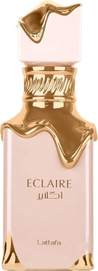 Flacon perfum Lattafa Eclaire woda perfumowana 100ml w eleganckim opakowaniu - zmysłowy gourmandowy zapach dla kobiet z nutami wanilii