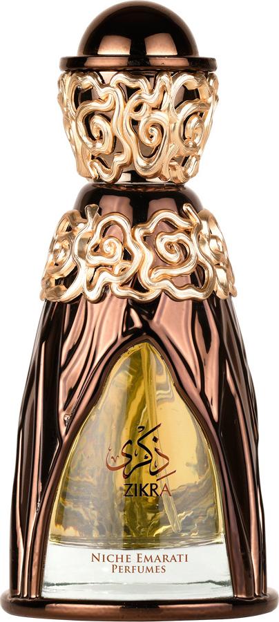 Flacon wody perfumowanej Niche Emarati Zikra 100ml - luksusowe orientalne perfumy z oud, ambry i piżma w eleganckim opakowaniu