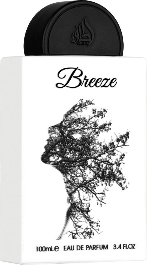 Flacon wody perfumowanej Lattafa Breeze 100ml w eleganckim opakowaniu - unisex perfumy o drzewnej kompozycji z bergamotką i piżmem