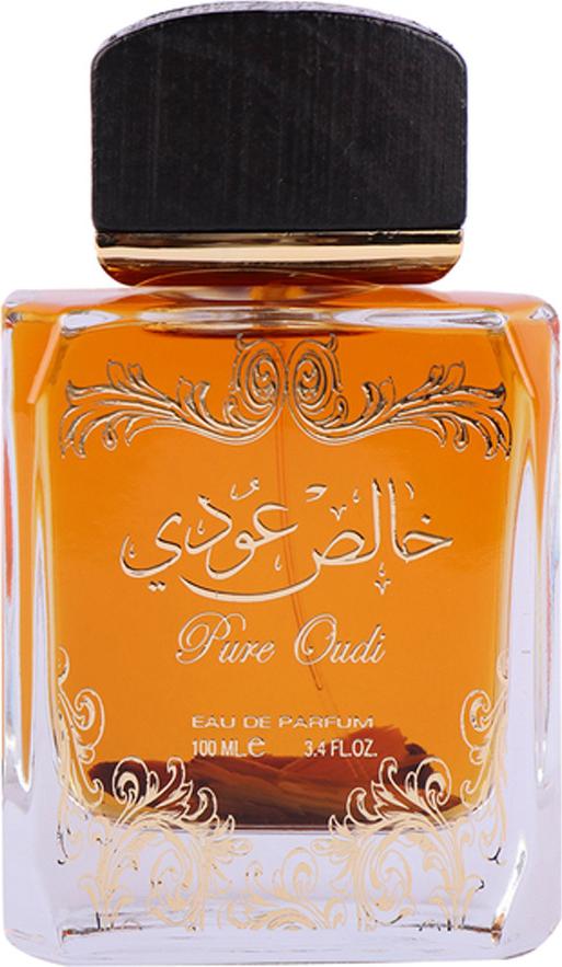 Lattafa Pure Oudi woda perfumowana 100ml w eleganckiej butelce - orientalny zapach unisex z nutami agaru, cynamonu i jaśminu od marki Lattafa