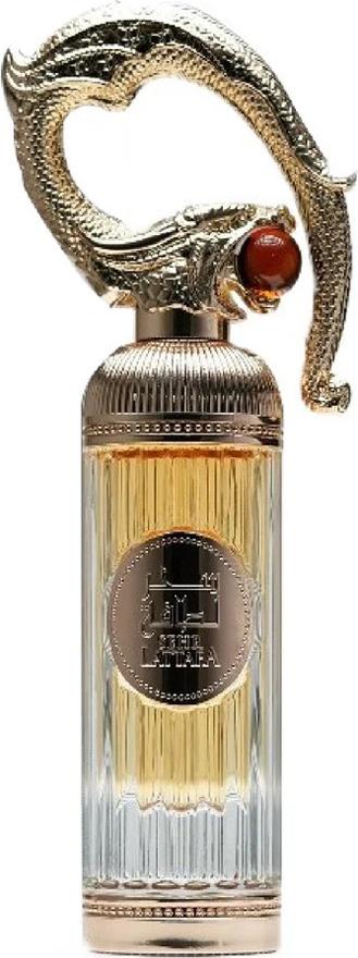 Lattafa Sehr woda perfumowana 100ml w eleganckim flakonie ze złotymi detalami - orientalno-kwiatowy zapach unisex w luksusowym opakowaniu