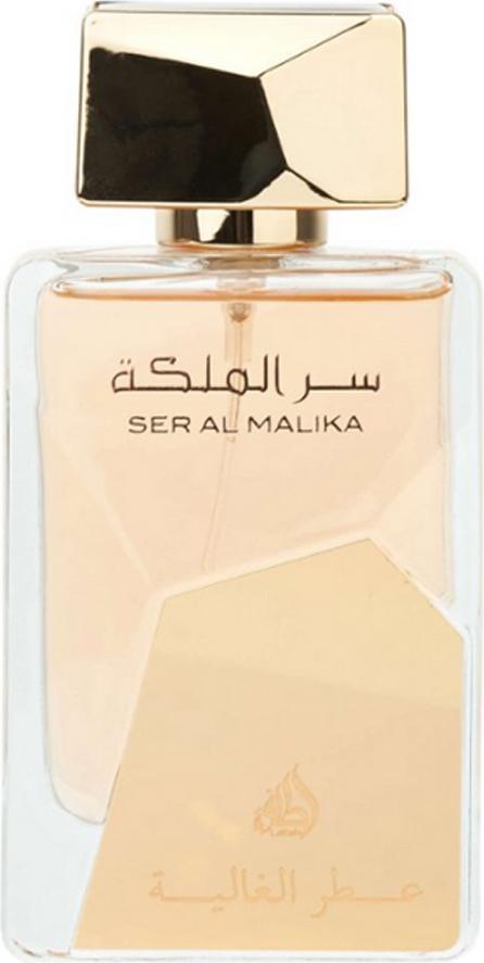 Flacon perfum Lattafa Ser Al Malika woda perfumowana 100ml dla kobiet w eleganckiej butelce z opakowaniem marki Lattafa