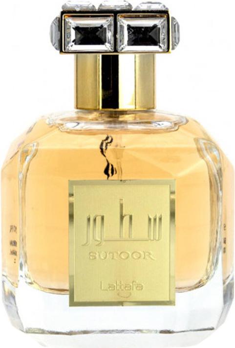 Flacon perfum Lattafa Sutoor woda perfumowana 100ml w eleganckim opakowaniu - orientalno-drzewny zapach dla wyrafinowanych mężczyzn