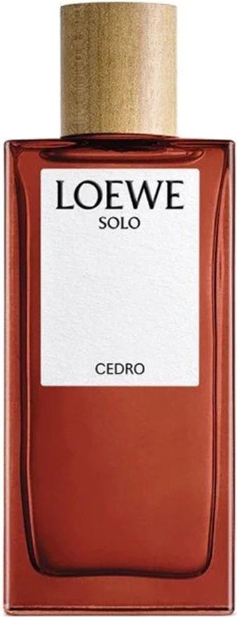 Flacon wody toaletowej Loewe Solo Loewe Cedro 100ml - eleganckie perfumy męskie w minimalistycznym opakowaniu marki Loewe na białym tle