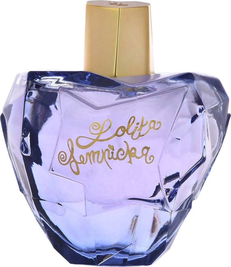 Flacon perfum Lolita Lempicka Mon Premier Parfum woda perfumowana 100ml dla kobiet na białym tle z eleganckim opakowaniem marki