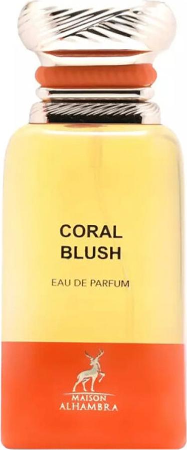 Flacon wody perfumowanej Maison Alhambra Coral Blush 80ml - eleganckie opakowanie perfum unisex z kwiatowo-owocową kompozycją zapachową