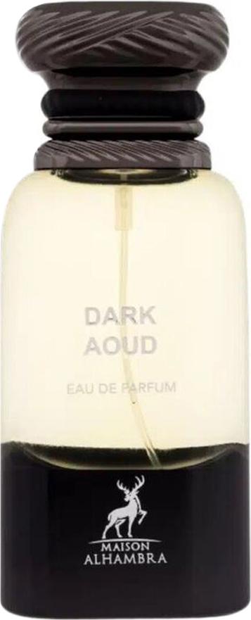 Flacon perfum Maison Alhambra Dark Aoud woda perfumowana 80ml - eleganckie opakowanie luksusowych perfum unisex z orientalnym zapachem