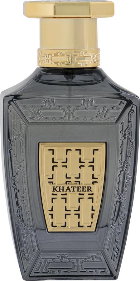 Flacon wody perfumowanej Maison Asrar Khateer 100ml - elegancka butelka unisex perfum z drzewno-aromatyczną kompozycją na białym tle