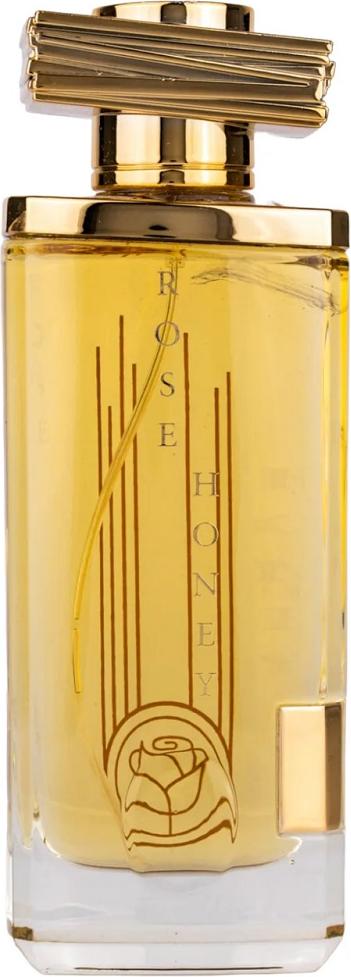 Flacon wody perfumowanej Maison Asrar Rose Honey 110ml - eleganckie perfumy unisex z orientalnymi nutami miodu i wanilii na białym tle