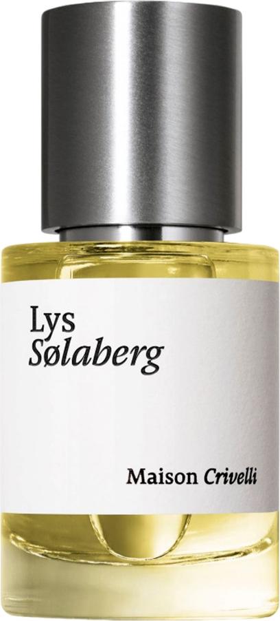Flacon wody perfumowanej Maison Crivelli Lys Solaberg 30ml z eleganckim opakowaniem na białym tle - luksusowe perfumy damskie