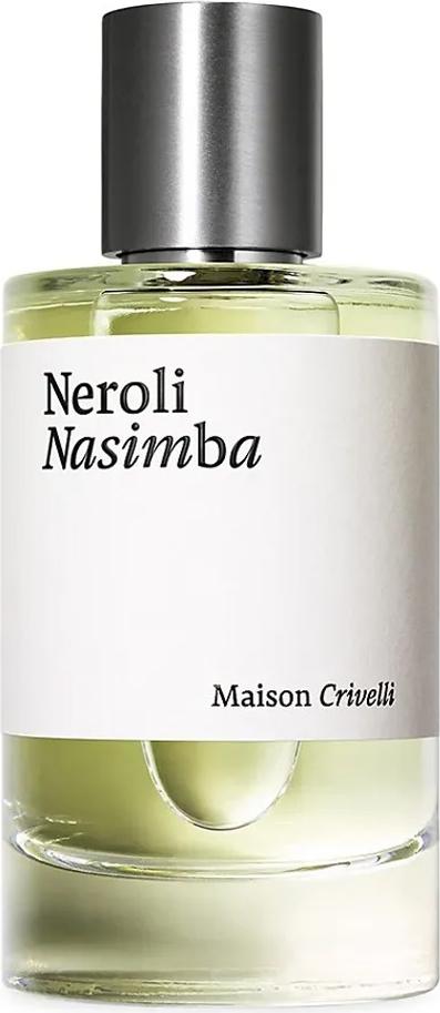 Flacon wody perfumowanej Maison Crivelli Neroli Nasimba 30ml na białym tle - eleganckie perfumy unisex z nutami neroli i skóry w stylowym opakowaniu
