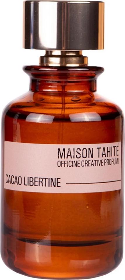 Flacon wody perfumowanej Maison Tahité Cacao Libertine 100ml - eleganckie opakowanie orientalnych perfum unisex z nutami kakao i wanilii