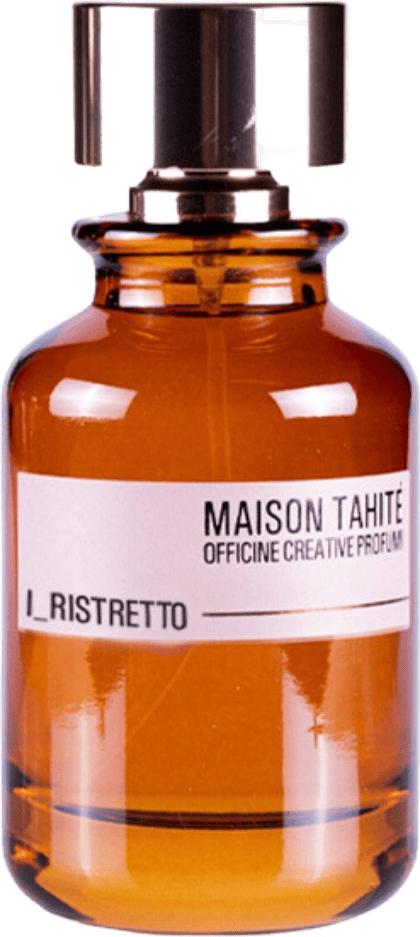 Flacon perfum Maison Tahité Ristretto 100ml - ekskluzywna woda perfumowana z aromatem kawy i irysa na białym tle z eleganckim opakowaniem