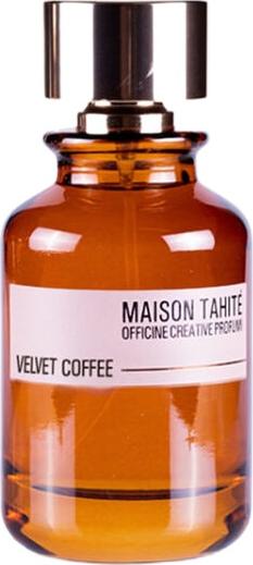 Flacon wody perfumowanej Maison Tahité Velvet Coffee 100ml z eleganckim opakowaniem marki Maison Tahité na białym tle