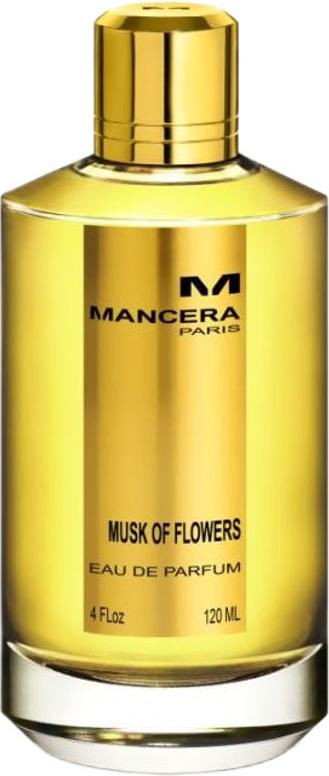 Flacon perfum Mancera Musk Of Flowers woda perfumowana unisex 120ml z eleganckim opakowaniem na białym tle - luksusowy zapach kwiatowo-piżmowy