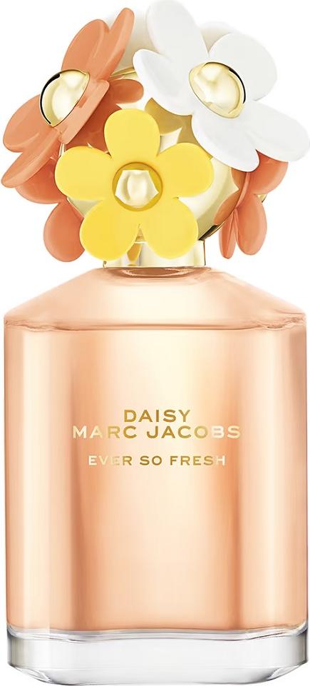 Flacon wody perfumowanej Marc Jacobs Daisy Ever So Fresh 75ml z charakterystycznym designem marki na białym tle w eleganckiej prezentacji