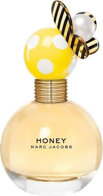 Flacon perfum Marc Jacobs Honey woda perfumowana damska 100ml z eleganckim opakowaniem na białym tle - luksusowe perfumy damskie