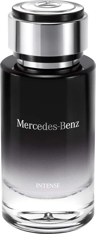 Flacon wody toaletowej Mercedes-Benz Intense for Men 120ml z eleganckim opakowaniem, luksusowe perfumy męskie marki Mercedes-Benz