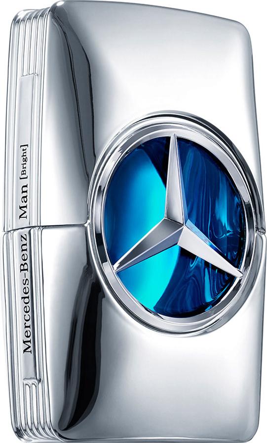 Mercedes-Benz Man Bright woda perfumowana 100ml - elegancki flacon z logo marki na białym tle, luksusowe męskie perfumy w stylowym opakowaniu