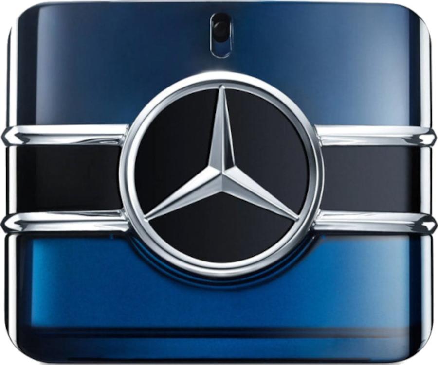 Flakon Mercedes-Benz Sign woda perfumowana 50ml dla mężczyzn - eleganckie perfumy w stylowym opakowaniu marki Mercedes-Benz na białym tle