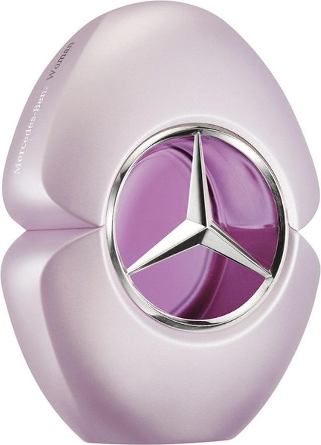 Flacon perfum Mercedes-Benz Woman woda perfumowana 90ml w eleganckim opakowaniu na białym tle - luksusowe perfumy damskie orientalno-kwiatowe